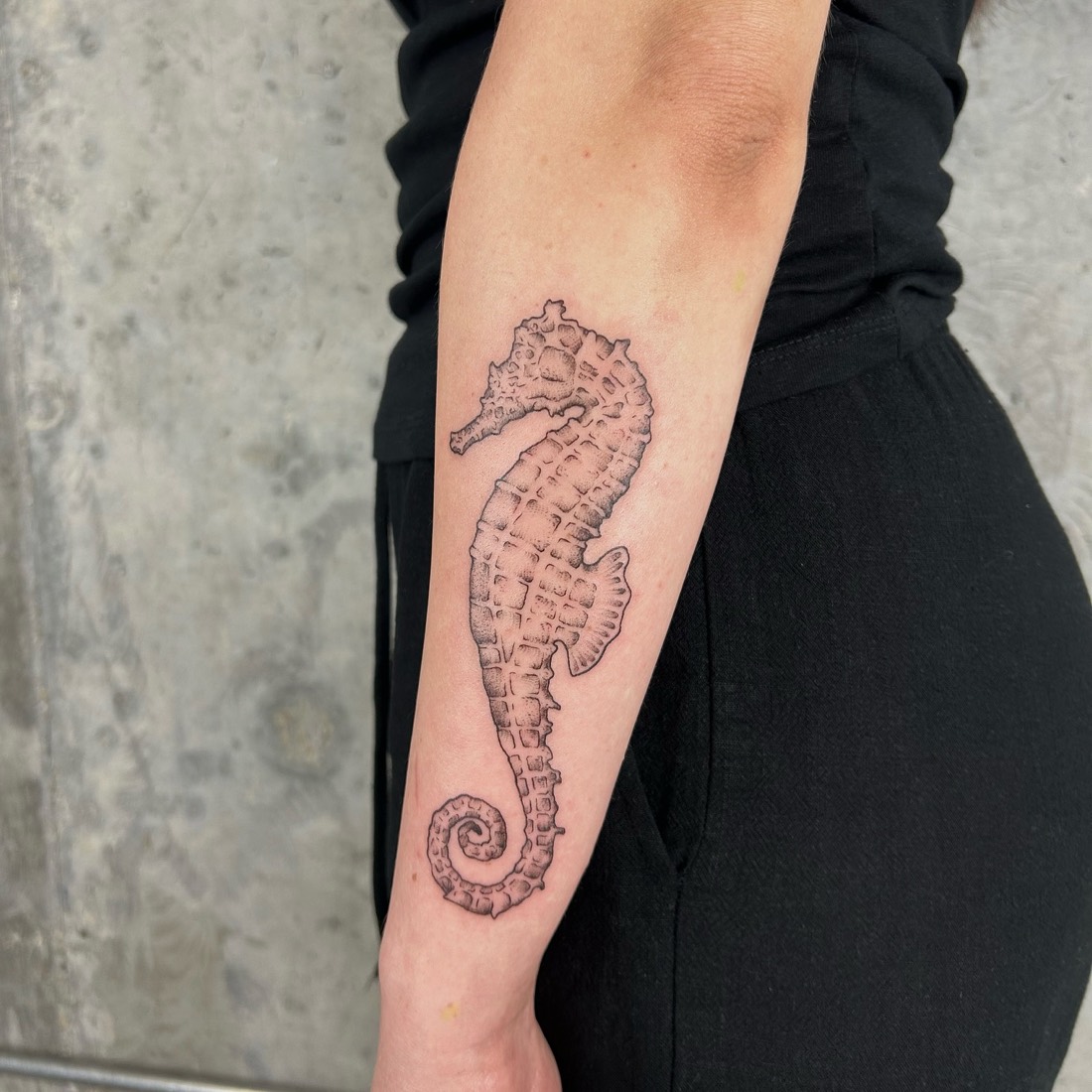 Fine line tattoo created by student at Fine Line Tattoo Academy