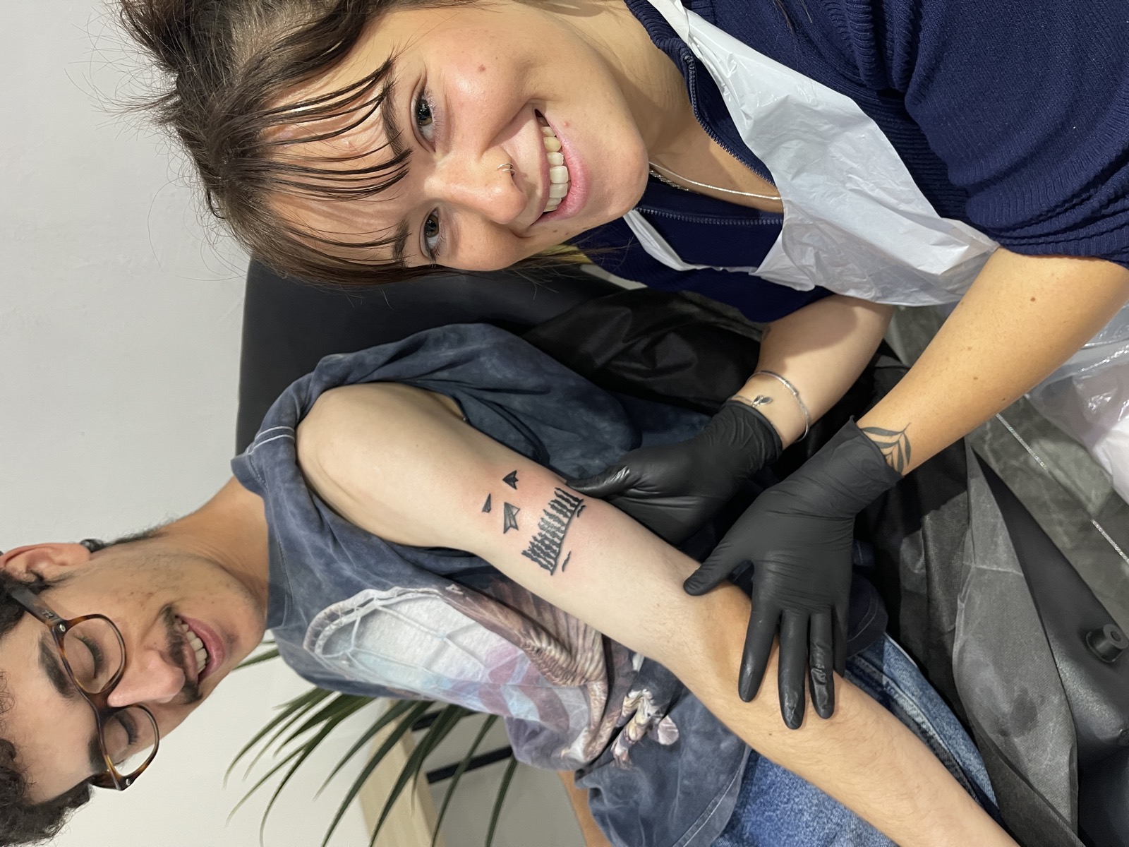 Fine line tattoo training in progress at Fine Line Tattoo Academy